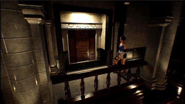 大神玩家带来《生化危机3：重制版》 固定视角演示截图！玩家们表示这个视角看着舒服多了