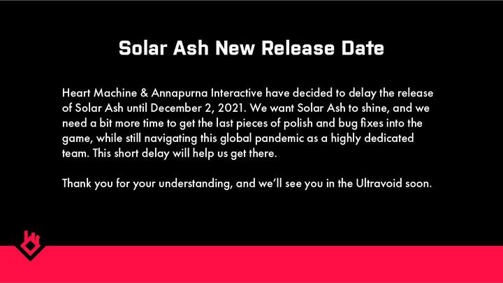 开发商Heart Machine宣布3D动作游戏《太阳灰国》延期发售！12月与大家见面