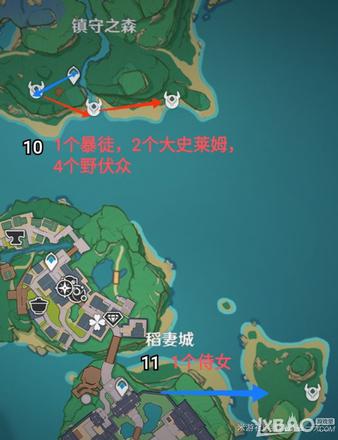 《原神》稻妻快速锄地路线一览