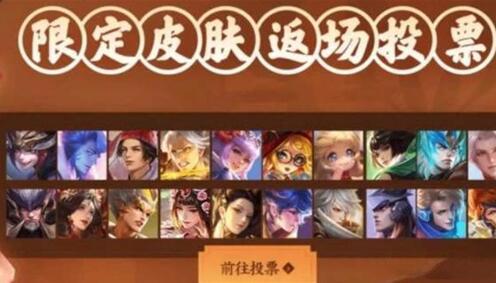 王者荣耀五周年返场投票皮肤都有哪些