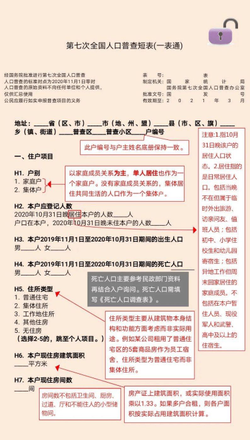 第七次全国人口普查短表怎么填？人口普查2020具体内容填写方法图片4