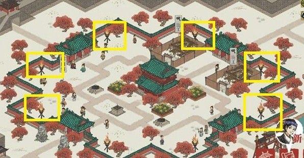 江南百景图点亮北面攻略：亢宿大角火把摆放位置分享图片2
