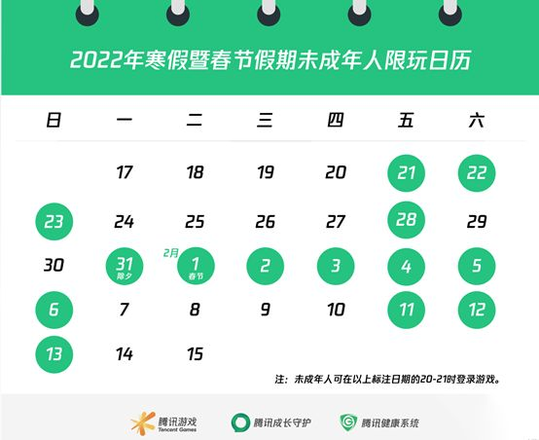 王者荣耀春节未成年能玩多久？2022春节未成年时间限制介绍图片2