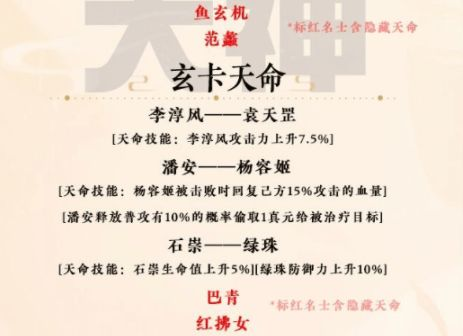 忘川风华录隐藏天命怎么解锁 全名士隐藏天命解锁激活方法一览图片4