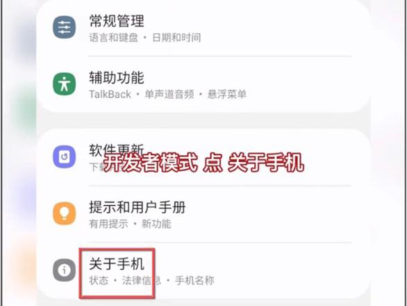 三星手机开发者选项在哪