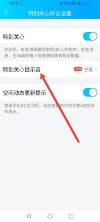 qq特别关心提示音怎么改