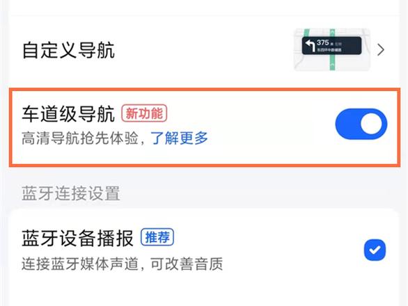 高德地图怎么显示车道级导航