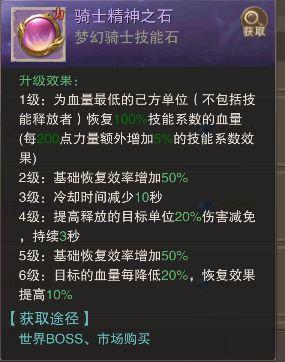 荣耀大天使梦幻骑士怎么搭配技能
