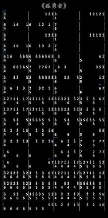 光遇琴谱孤勇者简谱完整版图片