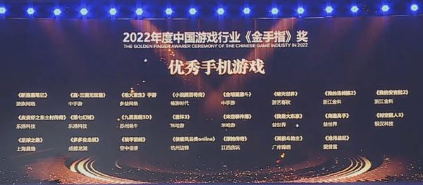 探索数字文化发展多元路径 边锋网络荣获2022年度中国游戏行业“金手指”奖多项大奖