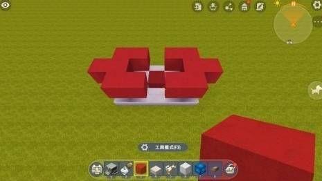 迷你世界飞机制作教程2022：可以飞起来的飞机怎么做图片3