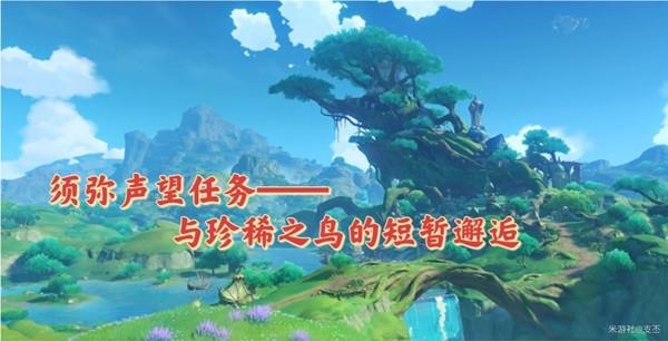 《原神攻略》與珍惜之鳥的短暫邂逅任務攻略