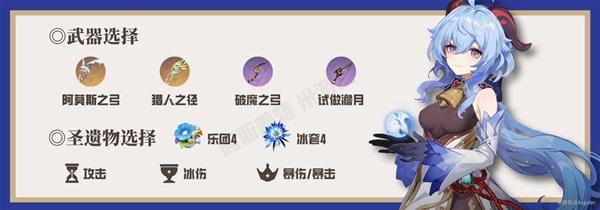 《原神攻略》3.0版甘雨主副C配隊出裝指南