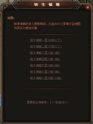 原始传奇转生神殿介绍 原始传奇转生神殿说明