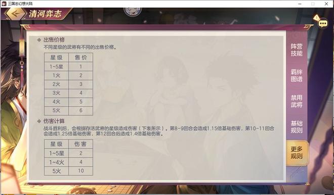 三国志幻想大陆清河弈志玩法详解 清河弈志规则介绍