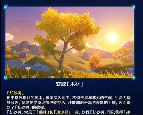 原神却砂木在哪 却砂木位置分布
