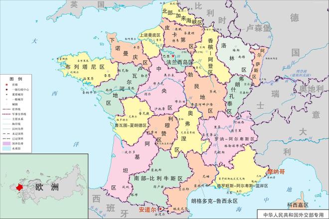 法国高清地图