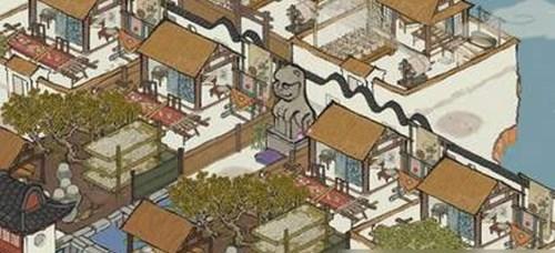 江南百景图分水狸雕像有什么效果？