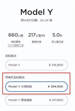 特斯拉model y价格（特斯拉国产modely起步价降七万）(11)