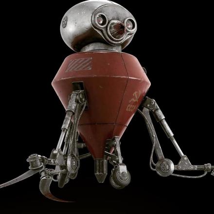 科幻动作冒险《原子之心》打造1:1尺寸收割机器人模型参展台北国际电玩展
