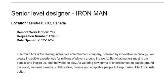 EA宣布和漫威合作《漫威钢铁侠》将采用虚幻引擎