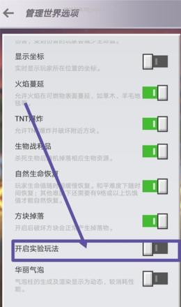 我的世界实验玩法怎么开启（手机版开区实验玩法步骤）