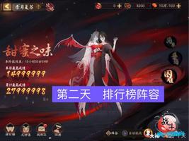 阴阳师赤月复苏满分阵容第二天