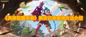 英雄联盟手游被禁言怎么查询 禁言时间查询方法