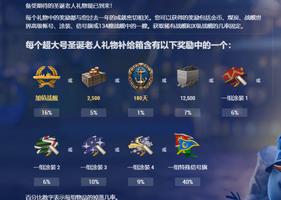 《战舰世界》圣诞箱子内容详解