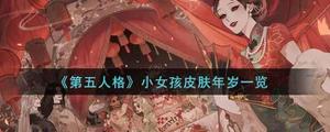 第五人格小女孩皮肤年岁外观怎么样