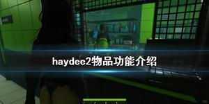 《haydee2》物品有什么用？物品功能介绍