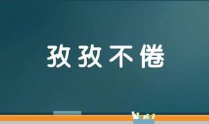 孜孜不倦怎么造句比较好？