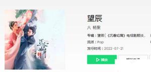 杨紫李现角色主题歌《望辰》歌词是什么 《望辰》完整篇歌曲歌词在线听歌