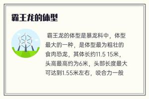霸王龙的身型