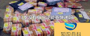 13岁小孩子没有身份证可以寄快递吗