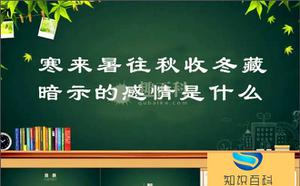 “春去秋来秋收冬藏”暗示着的感情是什么含意？