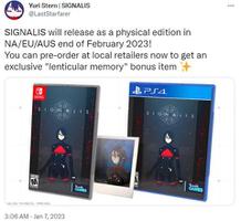 生存恐怖游戏《信号SIGNALIS》2月底推出实体版 预购特典内含“光栅记忆”的照片