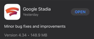 Google Stadia的手机端APP在服务即将结束之前再次迎来了更新