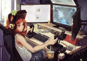 熬夜打游戏的女生是什么心态
