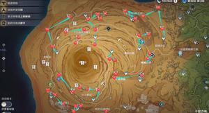 原神3.4版本草神瞳全收集攻略 3.4千壑之地草神瞳采集路线分布图