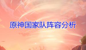 《原神》国家队阵容详解