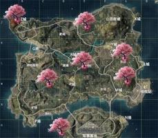 和平精英樱花树在哪里
